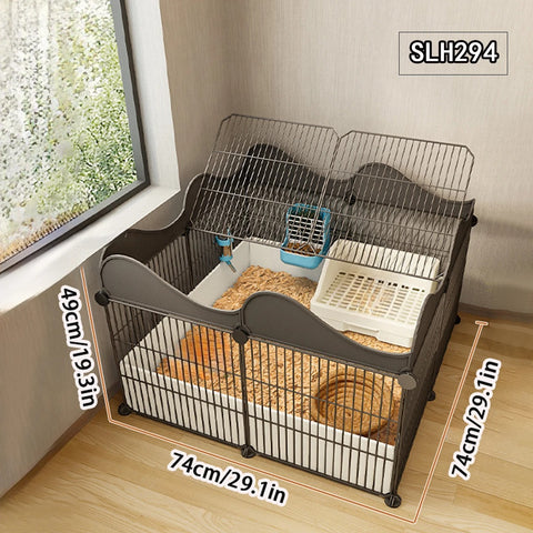 Cage Lapin Plastique Facile Nettoyage