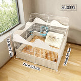 Cage Lapin Plastique Facile Nettoyage