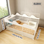 Cage Lapin Plastique Facile Nettoyage
